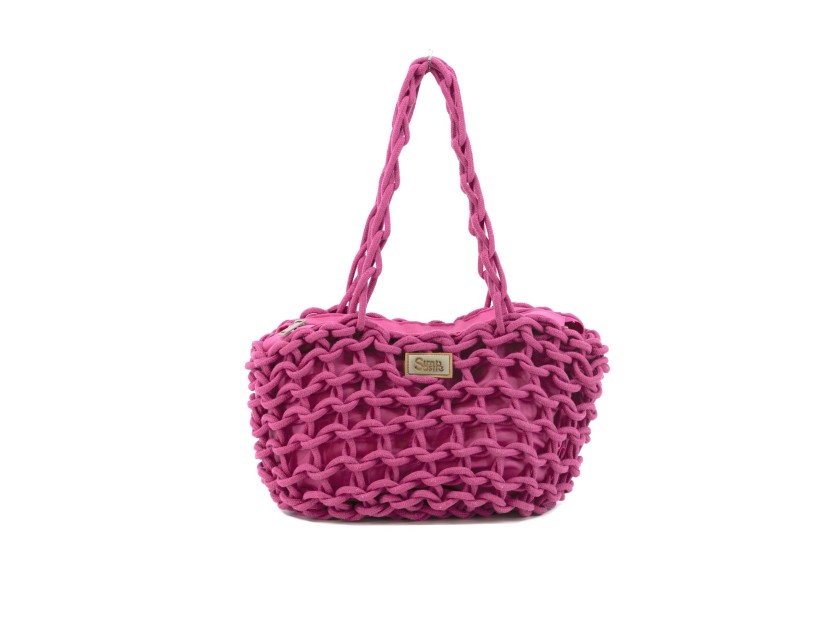 Shopper cord LUCILLE fuxia